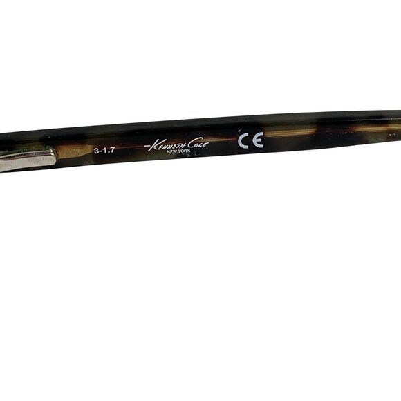 Kenneth Cole New York Black/Tortoise Rectangular Frame ONLY w/ Case + Cloth - Picture 4 of 8